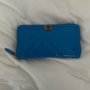Chanel Quilted Boy Zip wallet